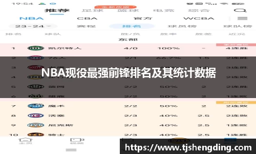 NBA现役最强前锋排名及其统计数据
